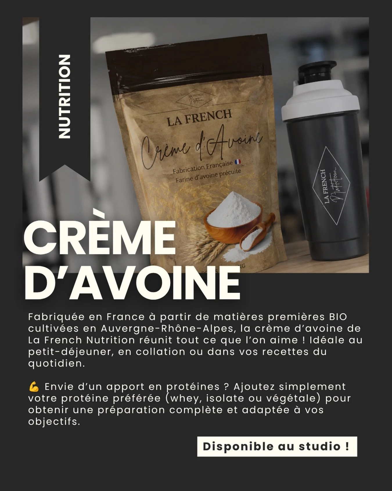 🥞🥣 On l&rsquo;a test&eacute;, adopt&eacute;&hellip; et forc&eacute;ment, on le recommande.

&Agrave; la maison comme au studio, la cr&egrave;me d&rsquo;avoine de @la_french_nutrition_ est rapidement devenue un incontournable de nos routines.

On ai