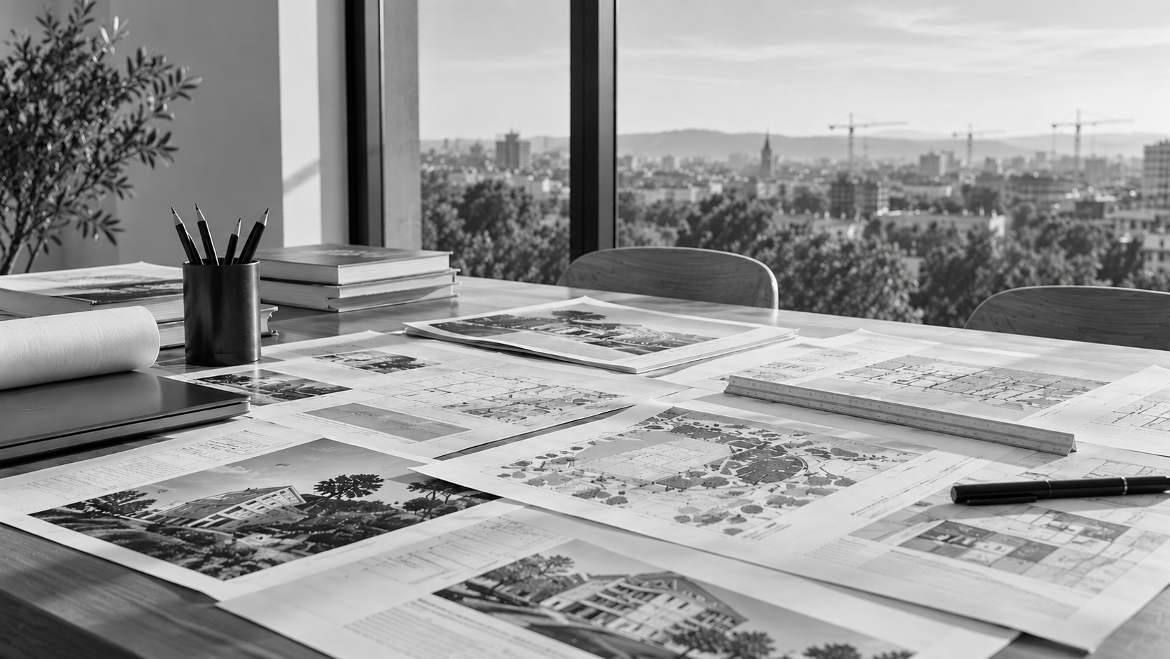 Projets et plans d’architecture dans une agence face aux évolutions du secteur de la construction