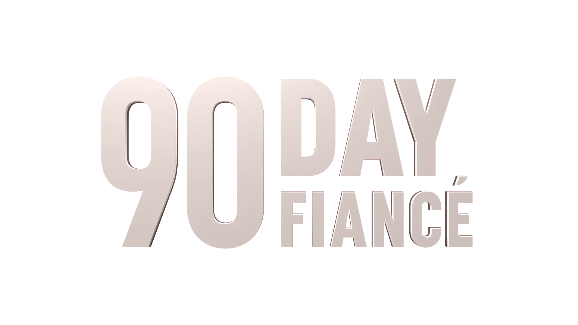 Text that reads '20 DAY, FANCE' in 3D style letters with a pinkish hue on a light pink background.