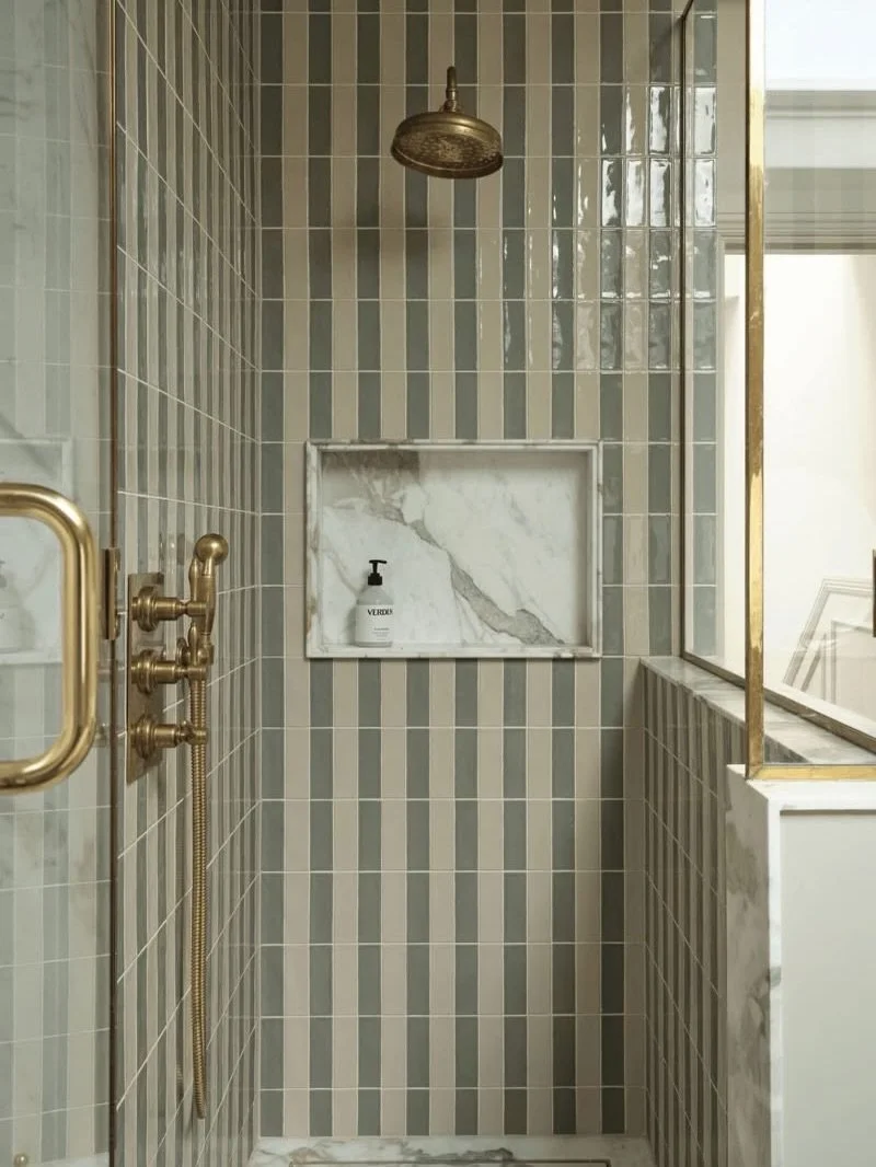 Shower tiling, done right! 

Layering texture, tone and pattern through tiles is one of the most effective ways to elevate your bathroom and give it real character. 
 
If you&rsquo;re unsure how to bring it all together in your own space, get in touc