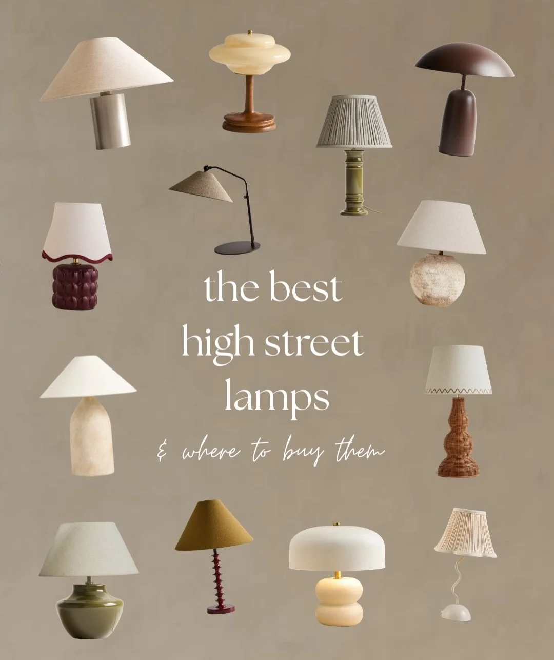 Overhead lighting is never the vibe - swipe to see my favourite high street lamps right now, for every budget. 

DM me for the links to any you love! 🤎

#highstreet #lamp #interior #homedecor