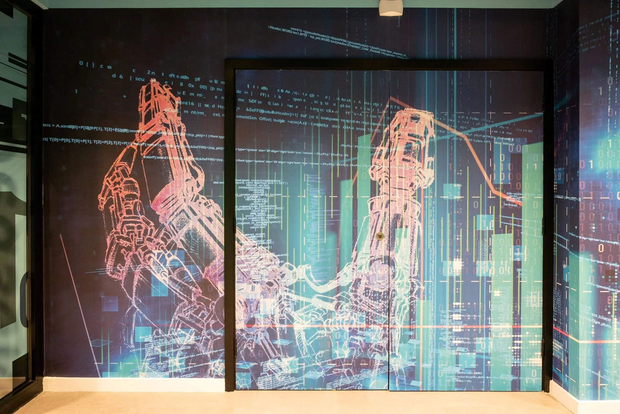 EY Wavespace, Robotic Hand Interior