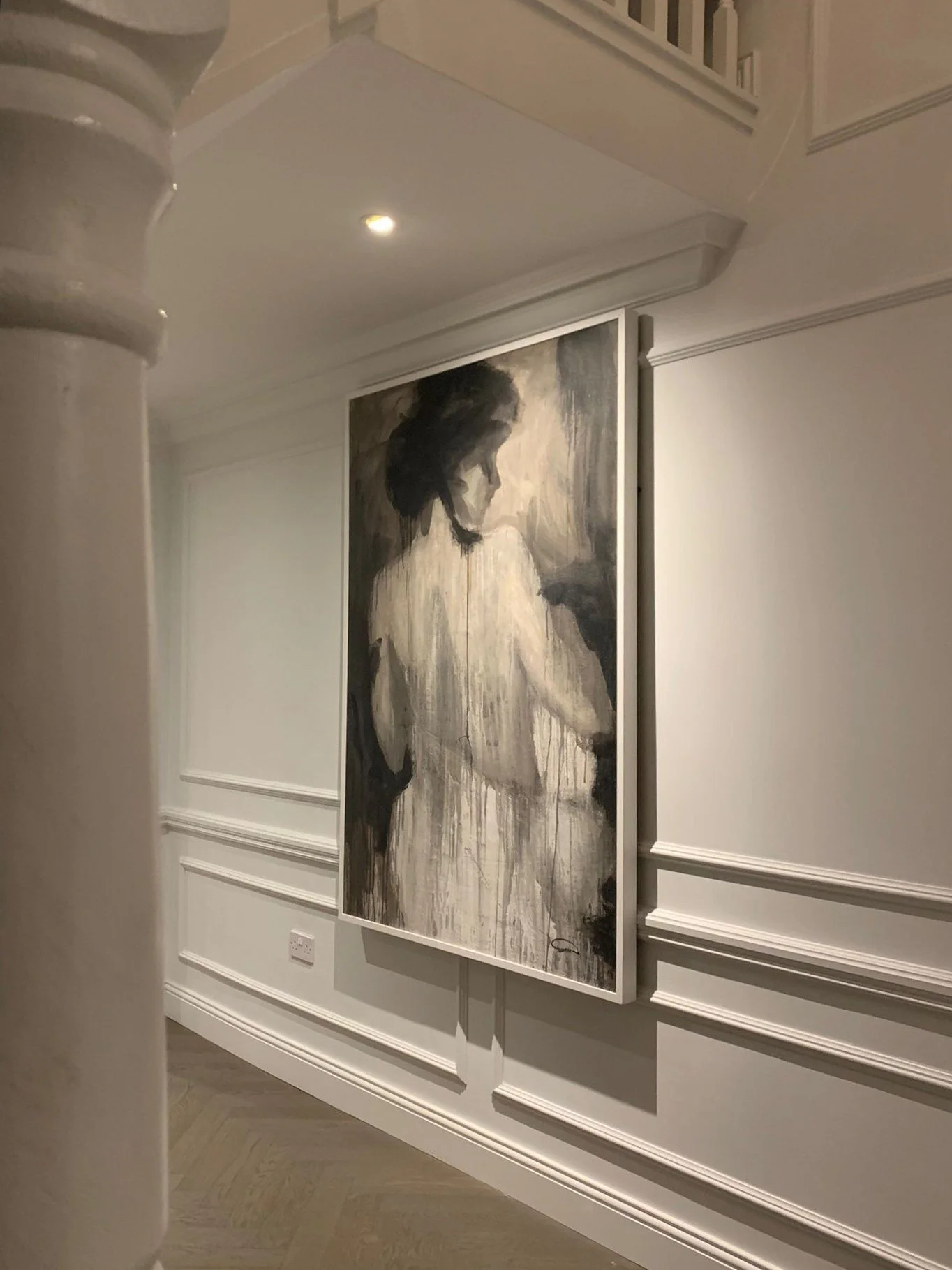 Gestures, acrylic and mixed media in wooden panel, 130 x 180 cm, 2018