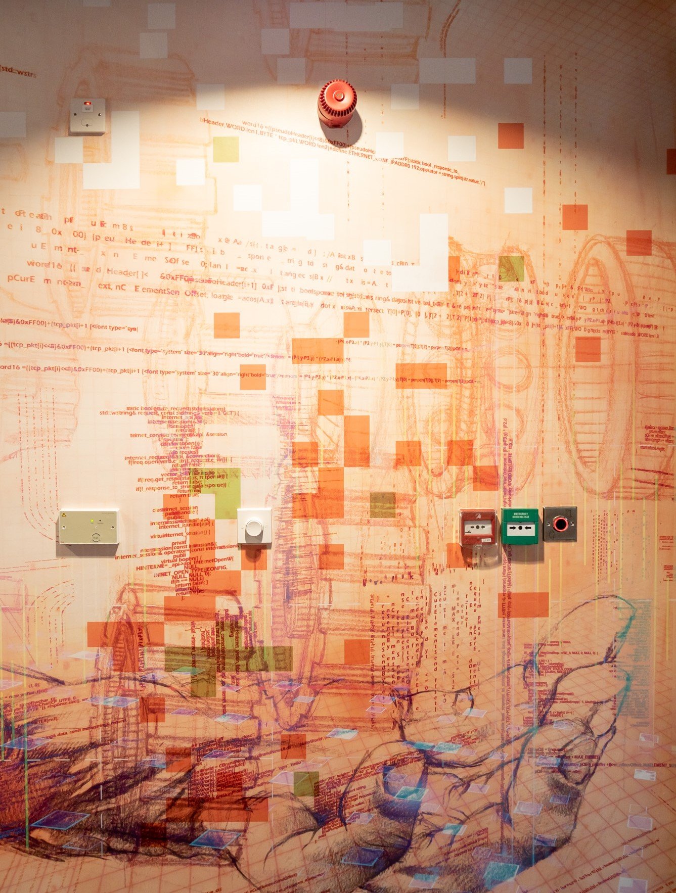 EY Wavespace, Hand Mechanism Wall