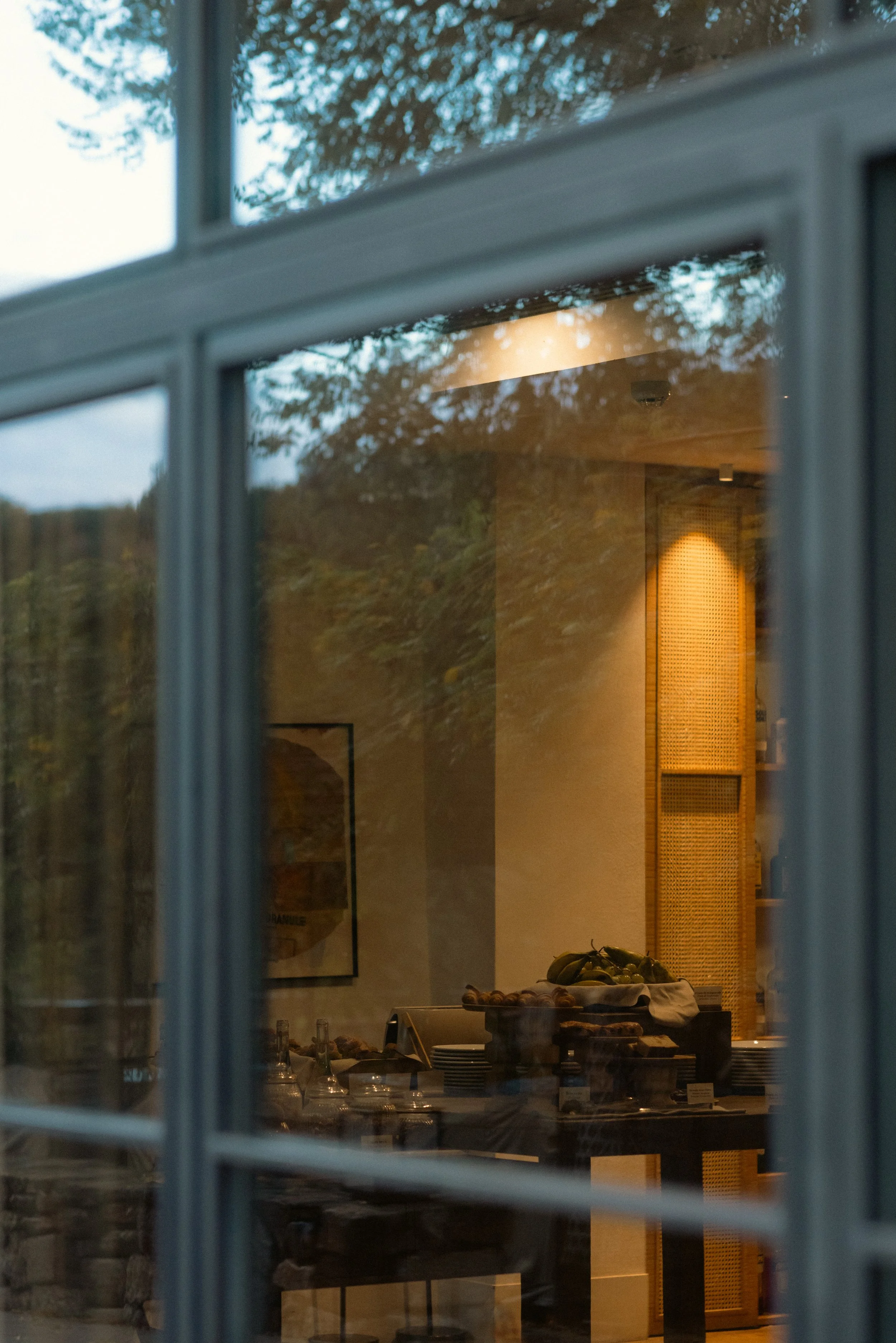 Intimate gourmet dining at Terra Dominicata: a warm, inviting view of the restaurant interior in the heart of Priorat.