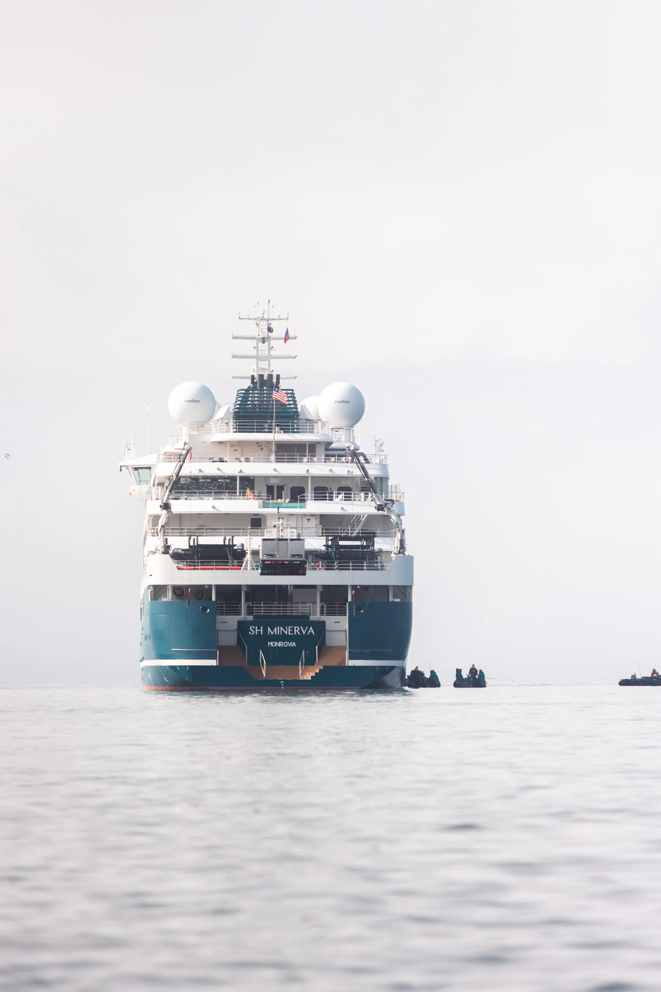 Expedition cruise photography of SH Minerva navigating a coastal destination
