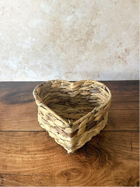 Wicker Heart Basket