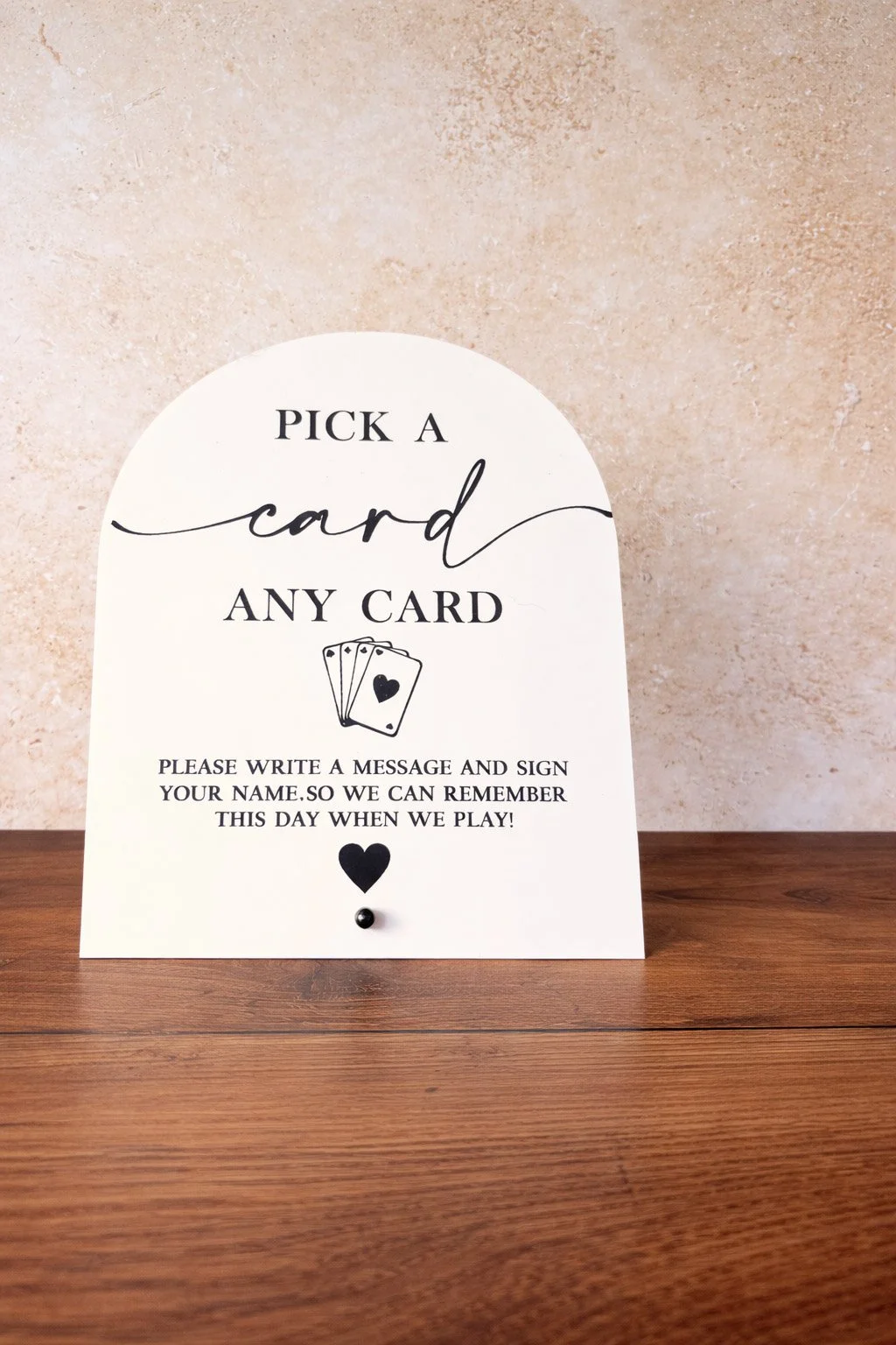Pick a Card Sign
