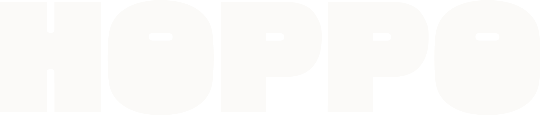 Close-up of the word 'HOPPO' in large, bold, white letters