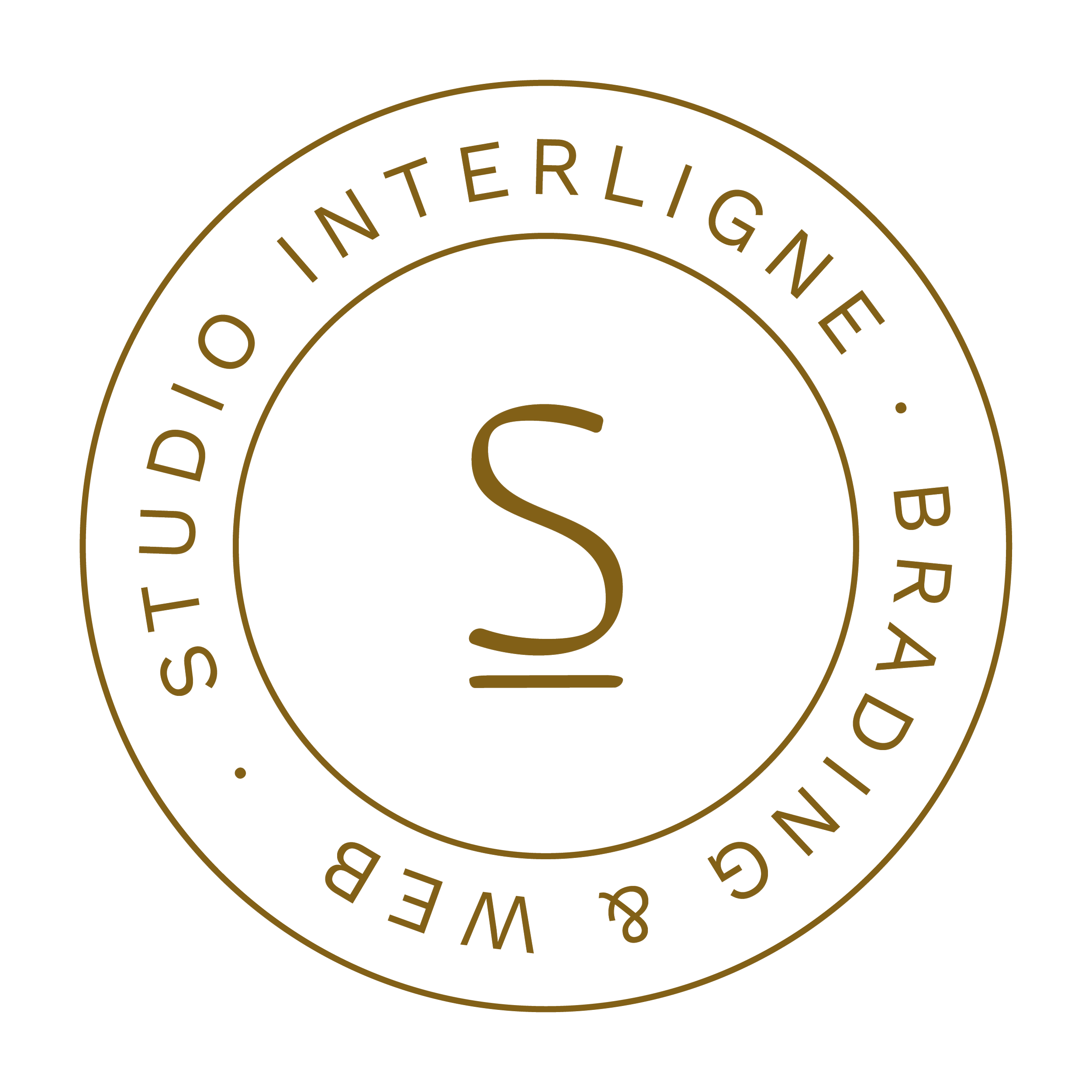 Logo tampon du studio Interligne, studio graphique basé à Lille.