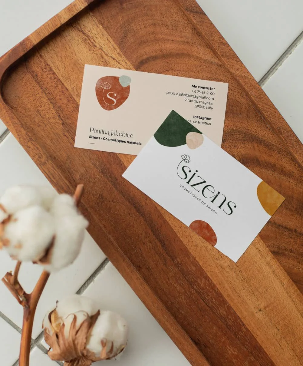 Création de cartes de visite pour Sizens.