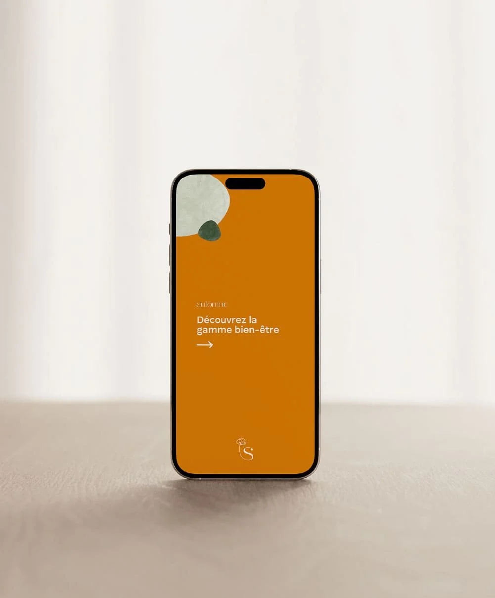 Mise en situation d'une story Instagram de Sizens sur un iPhone.