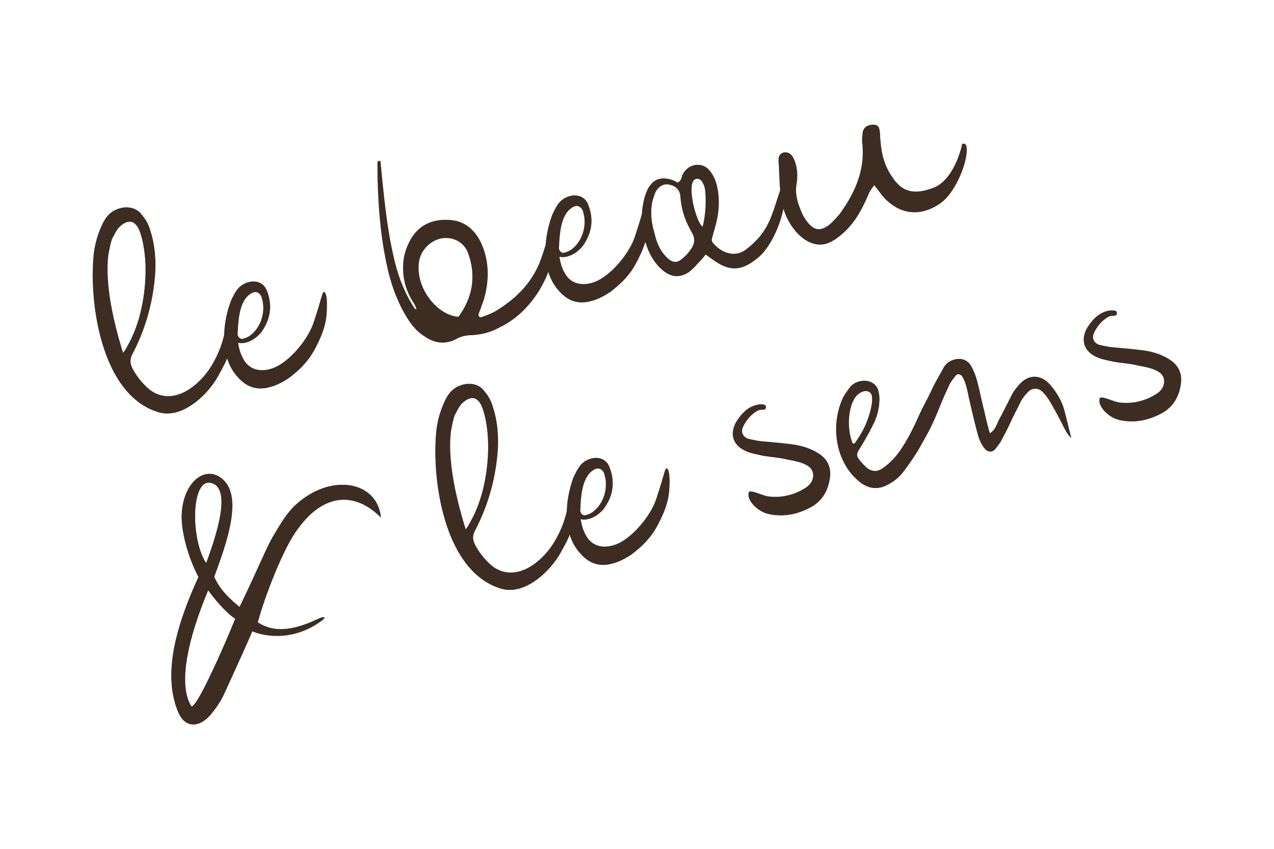 Image avec une typographie "le beau et le sens".