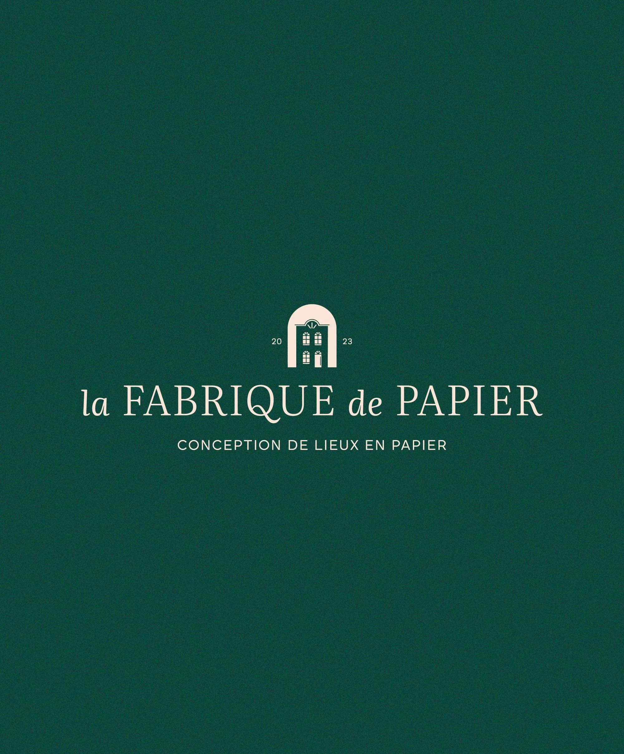 Logo créé pour La Fabrique de Papier, créateur de maquettes d'exception basé à Lille.