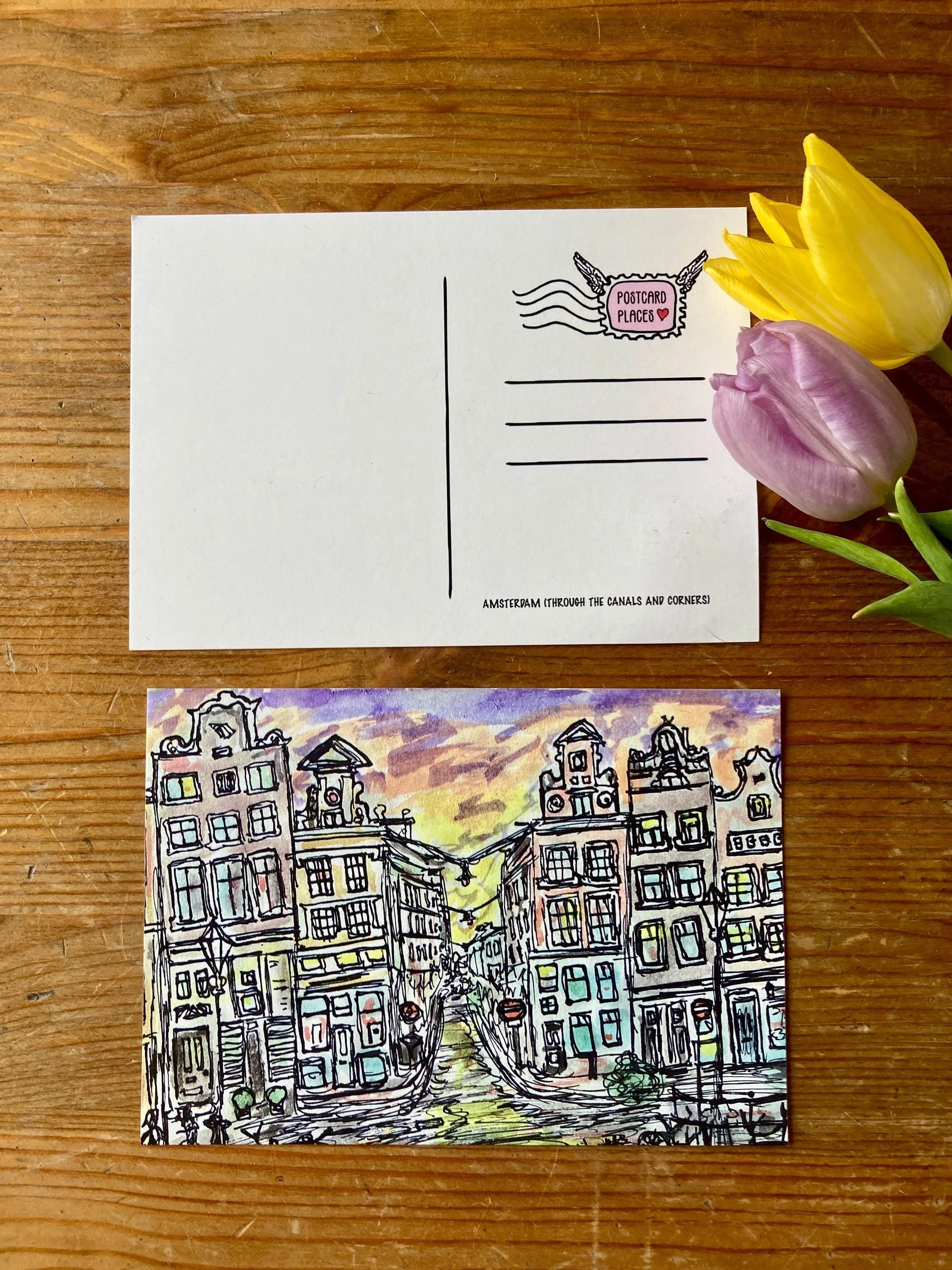 Amsterdam Netherlands Art Postcard