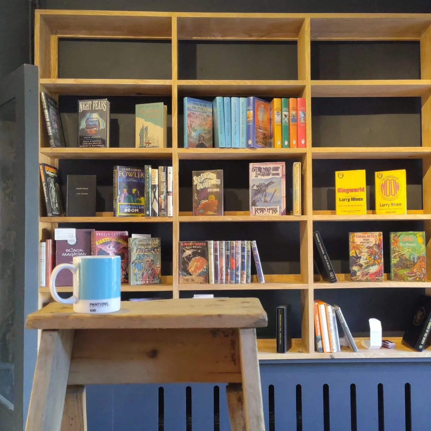 Much needed caffeine. 2 days til opening!
.
.
.
.
.
#scifiandfantasybooks #secondhandbookshop #townofbooks