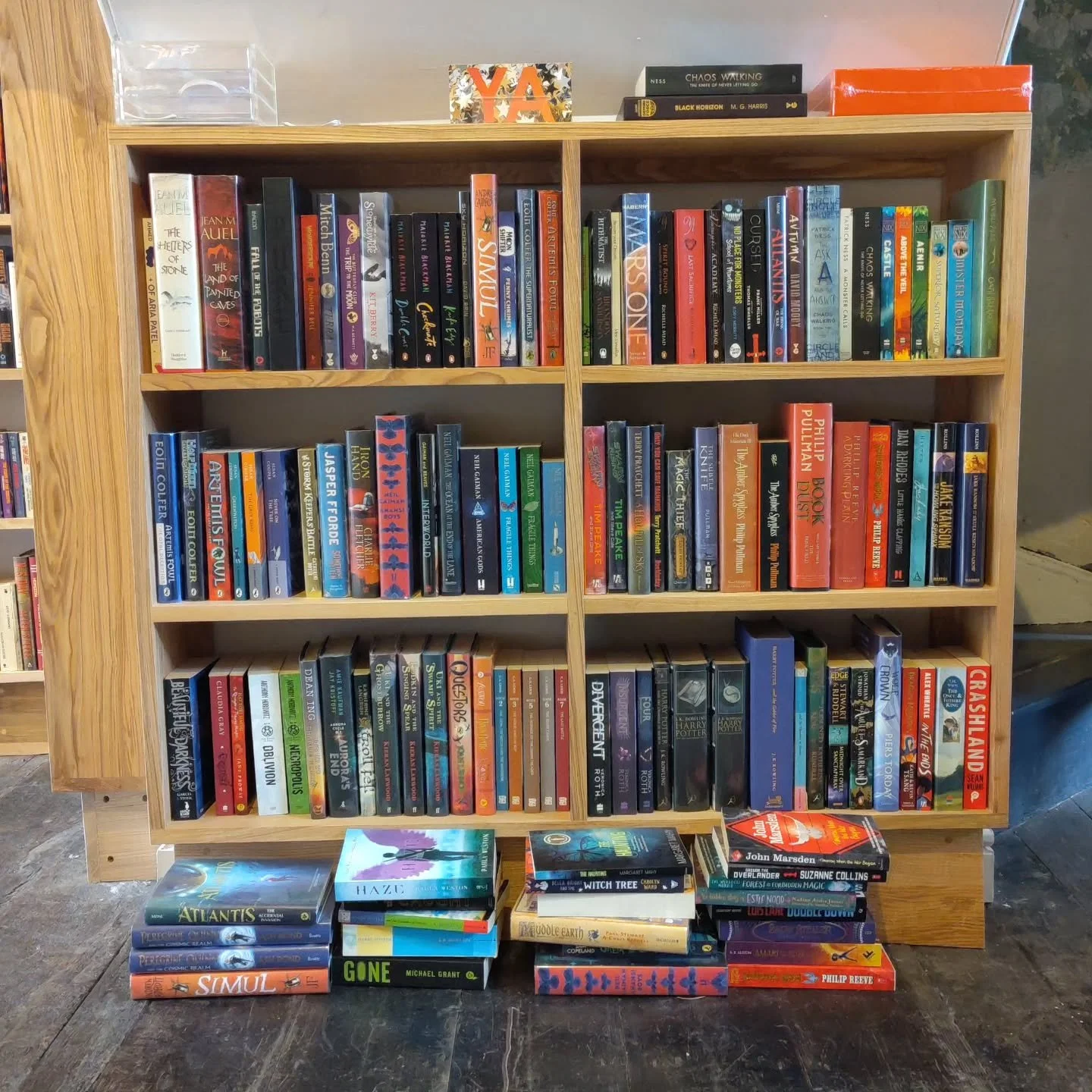 YA overfloweth. We're going to need a bigger bookshelf...
.
.
.
.
.
#yabooksofinstagram #yafantasybooks #yascifibooks #bookstagram #townofbooks