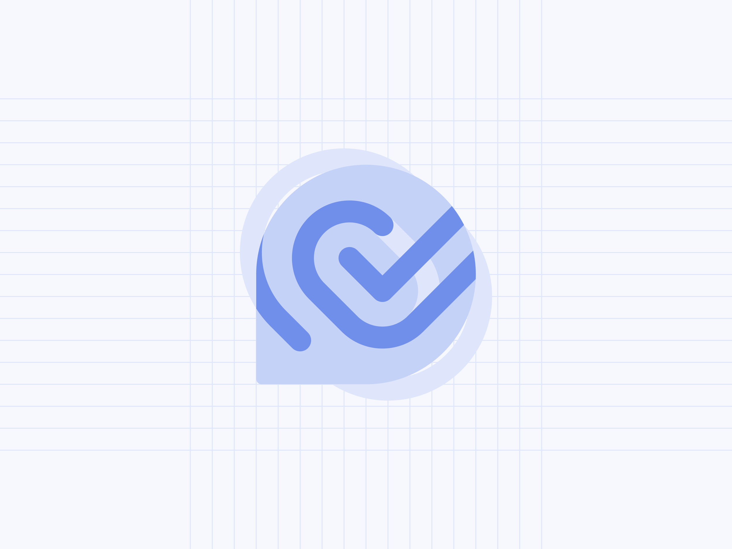 TexterID — Logo construction showing geometric build of the mark