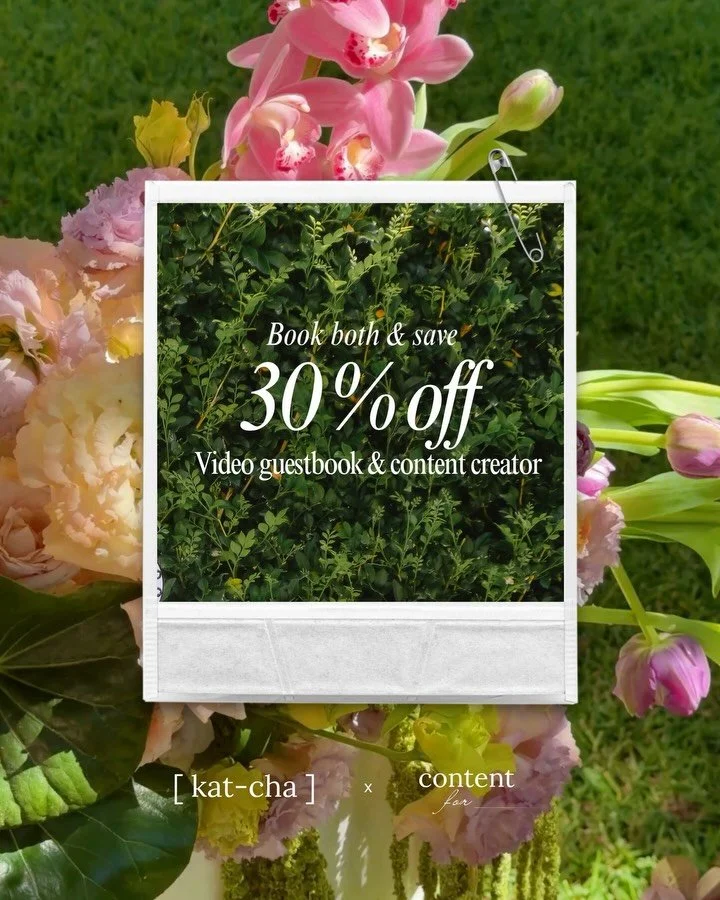 MAY SPECIAL &mdash; bundle up &amp; save 30% 🤍

If you&rsquo;re looking for both a content creator &amp; video guestbook for your day, don&rsquo;t miss out on this special offer 🍃

Check out @contentfor__ &amp; @katcha_studio&rsquo;s pinned posts t