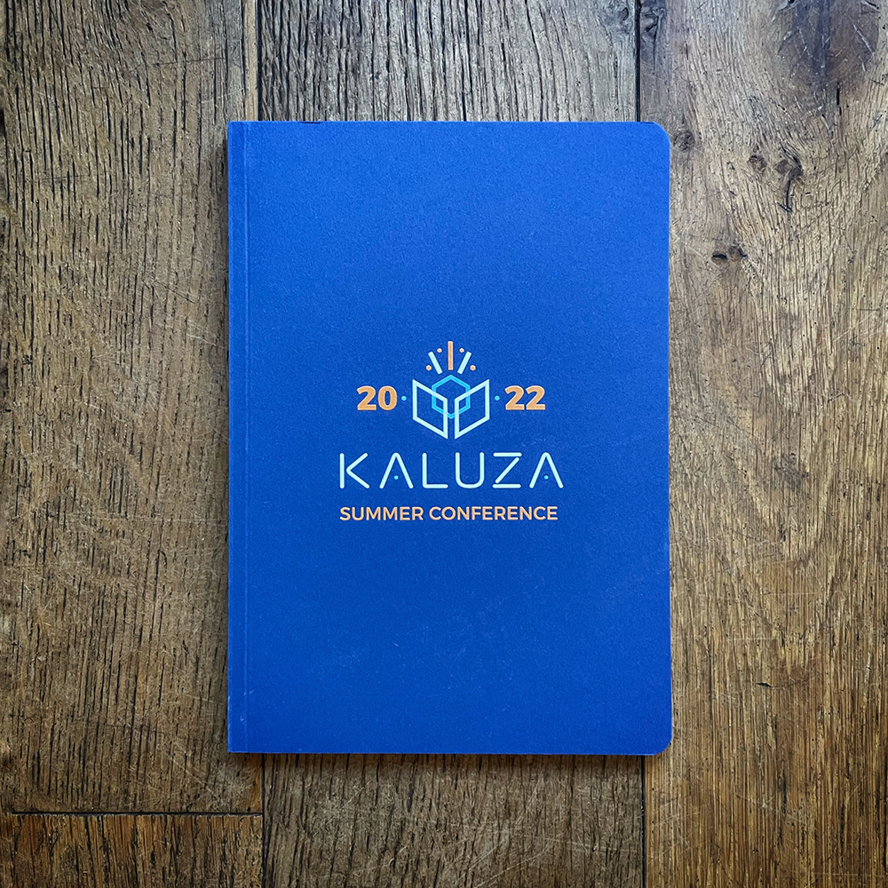 Rampton recycled branded notebook