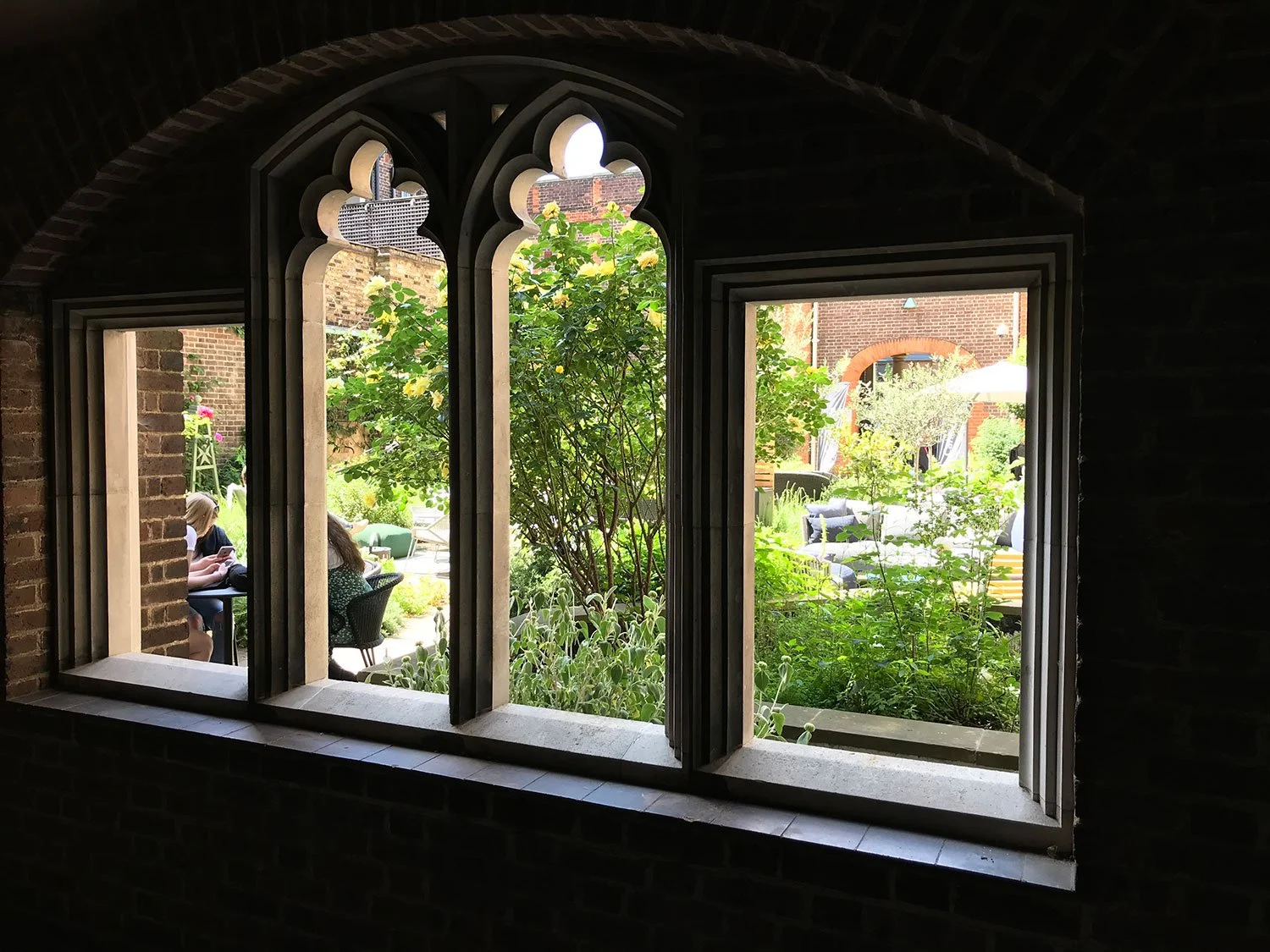 The cloister garden at The Order of St John Church