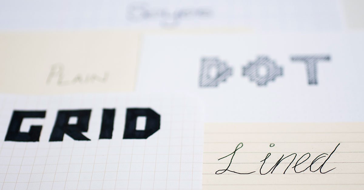 explanining different paper rulings