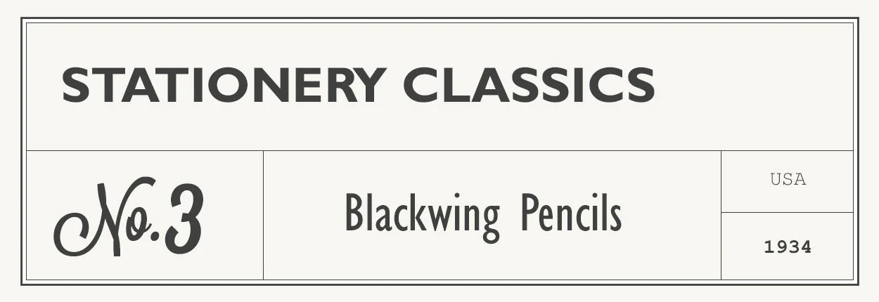 stationery classics blackwing pencils