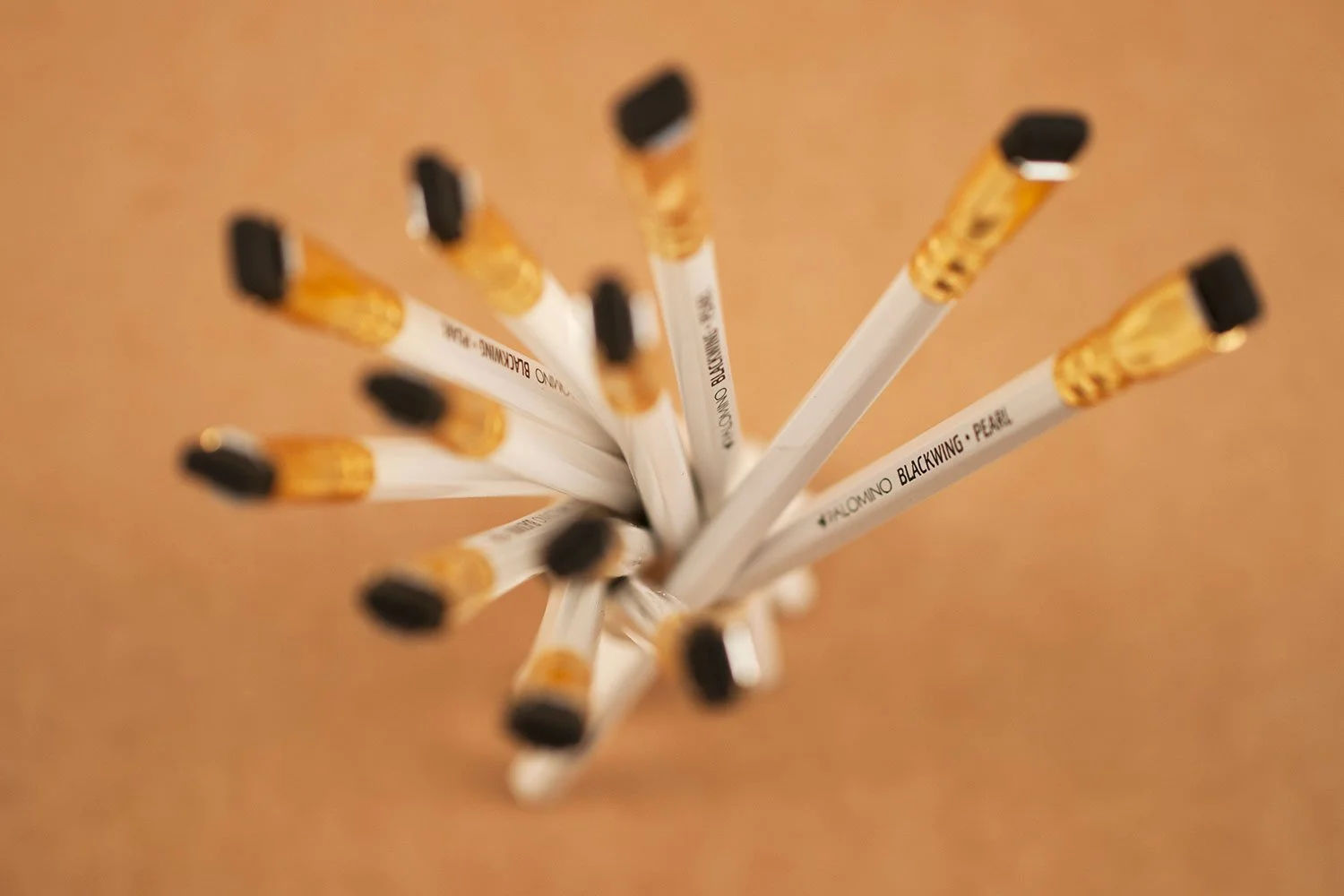 pot of blackwing pearl pencils