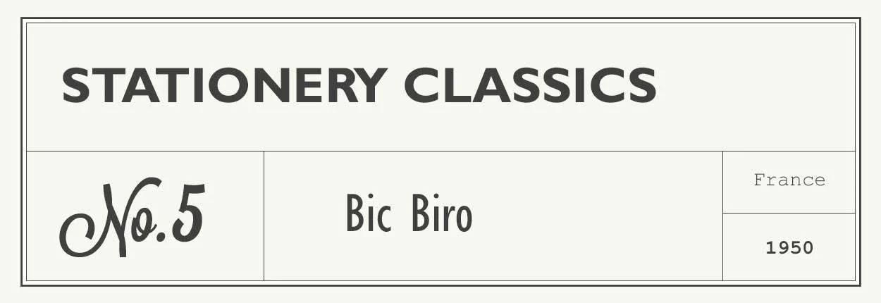 stationery classics header bic biro