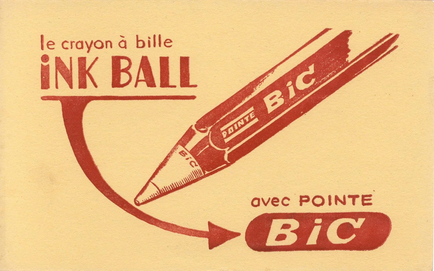 classic bic poster ad 1950s