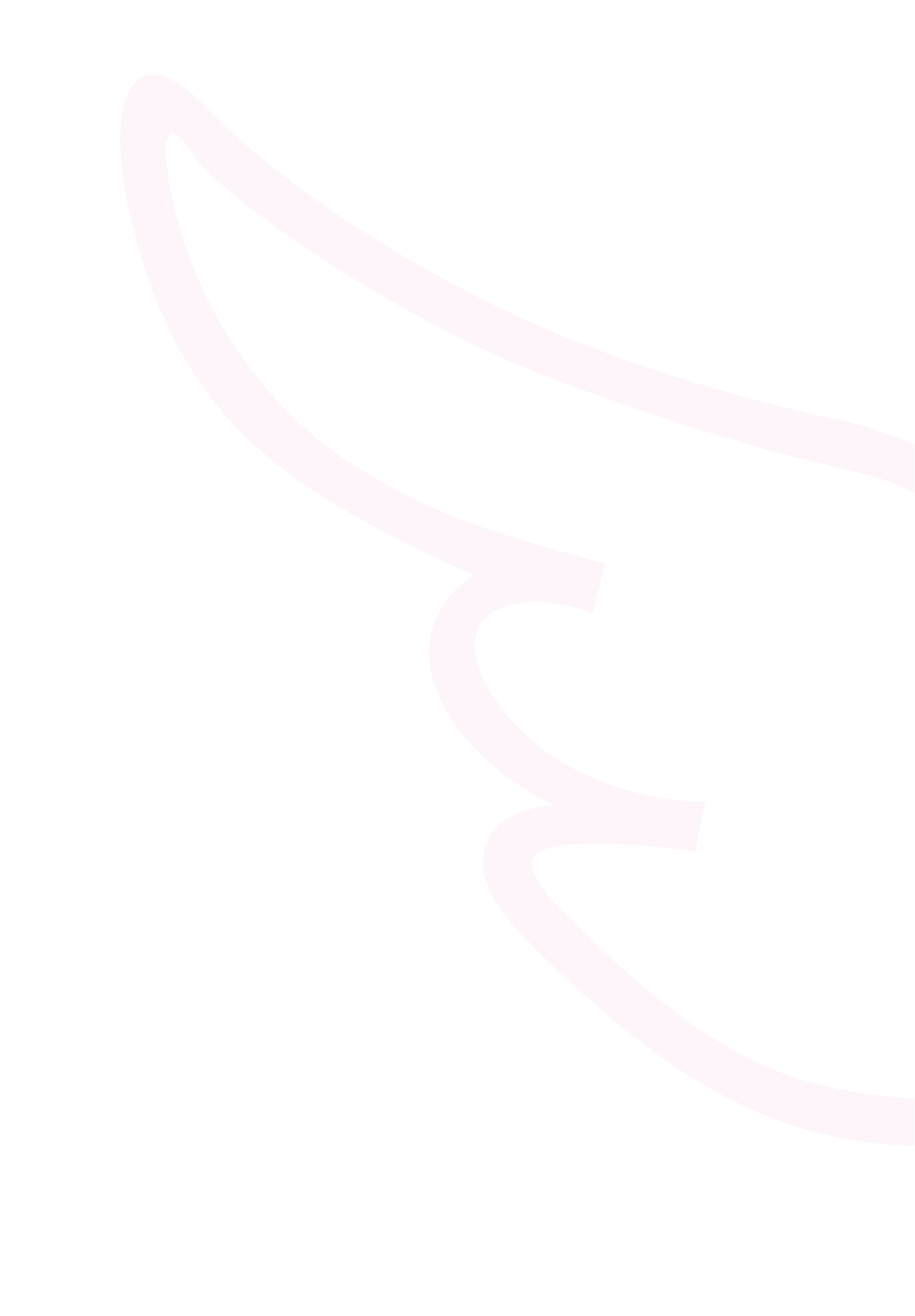 Close-up of a pink Christmas ornament with a wavy design on a black background.