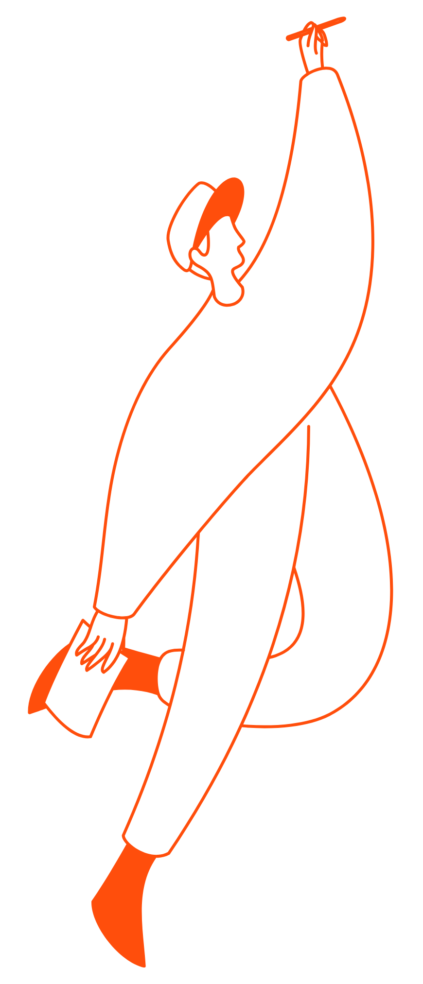 Illustration of a man holding a notebook and pen