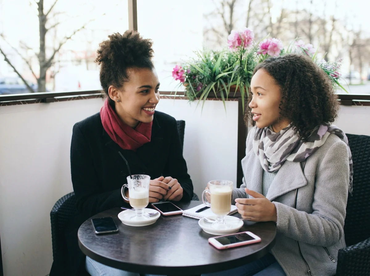 Parent receiving guidance for preschool IEP goals and developmental support services