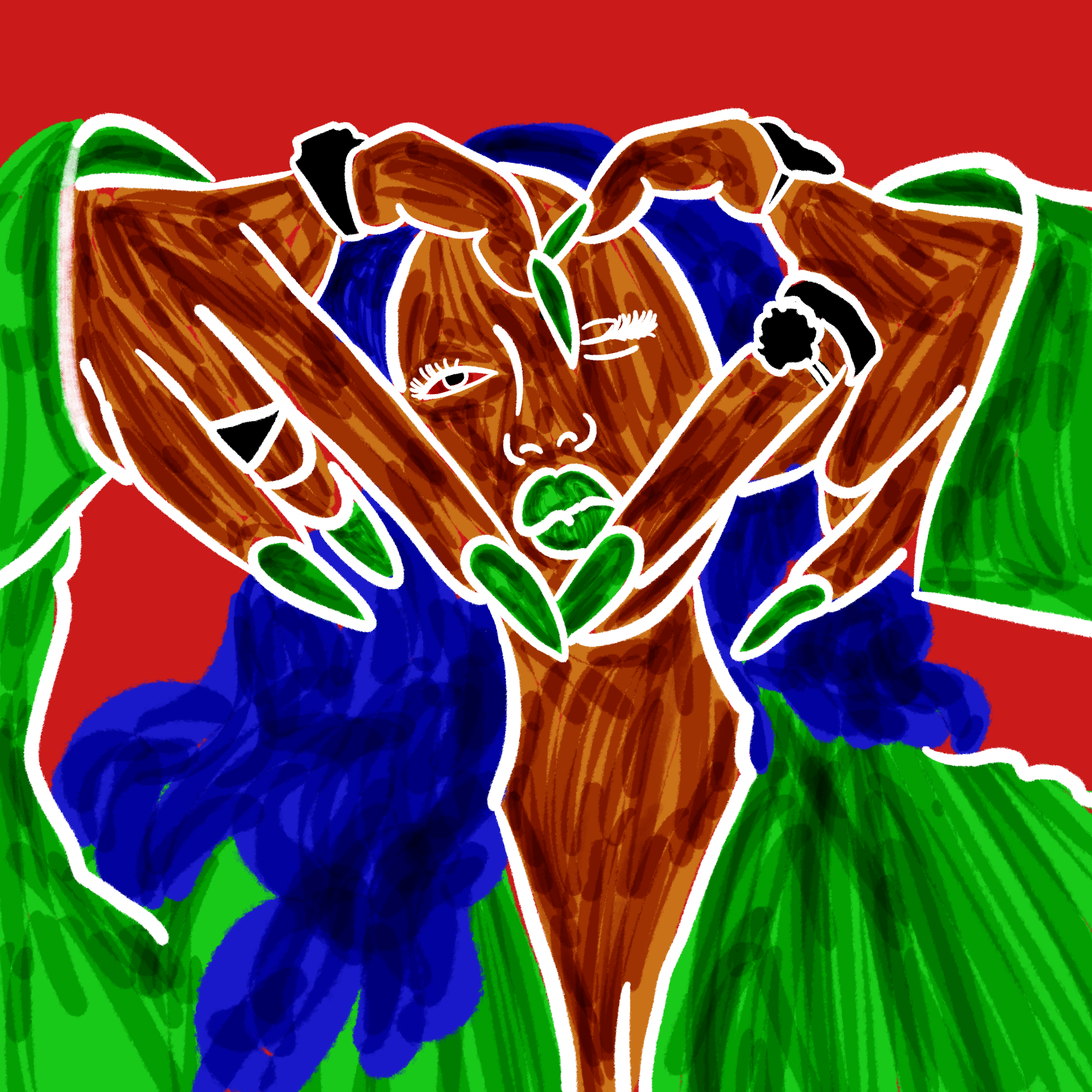 Tetradic color study: Brown 2 (2025)