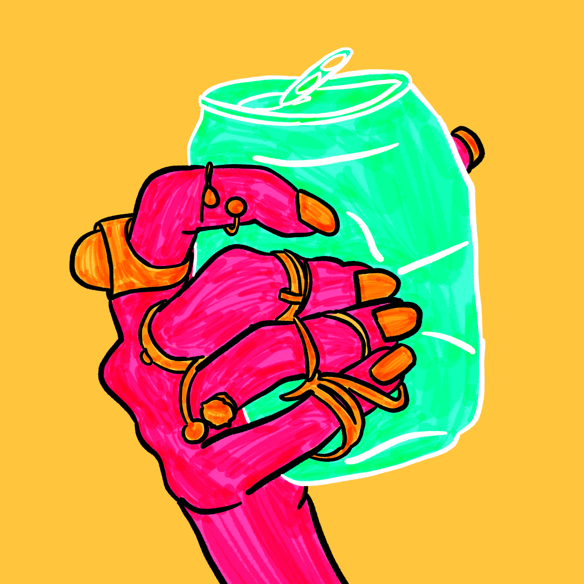 Tetradic color study: Pink (2025)