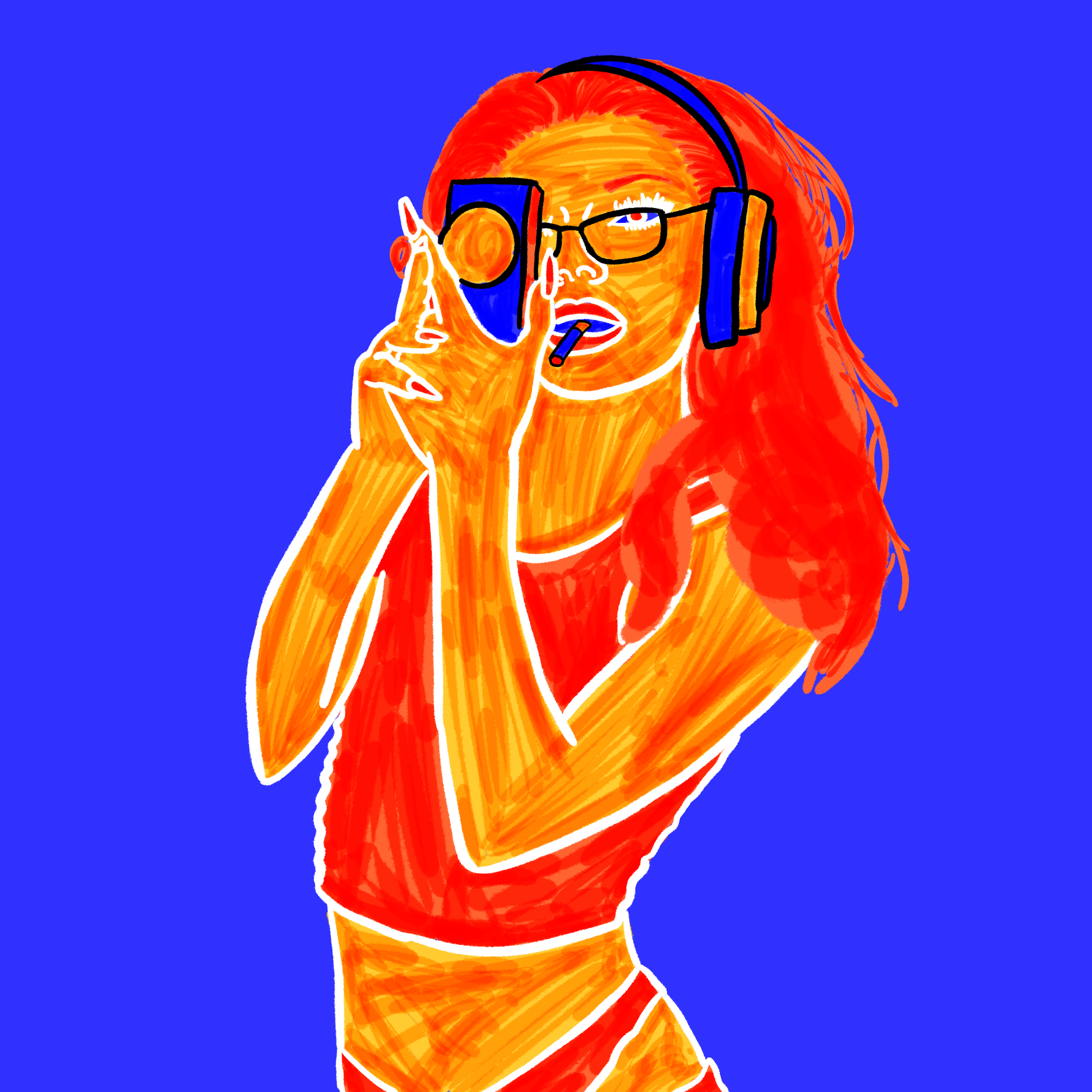 Tetradic color study: Orange (2025)