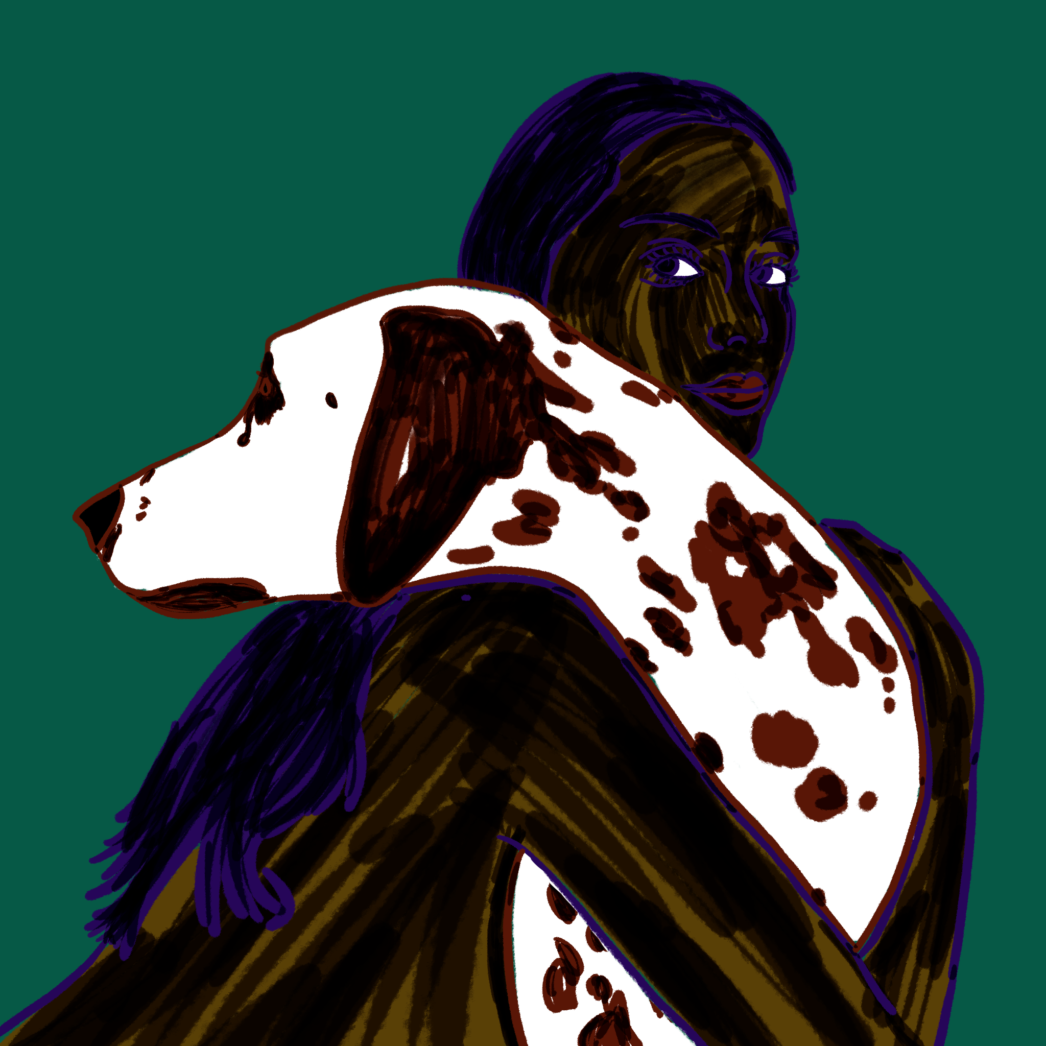 Tetradic color study: Brown 1 (2025)