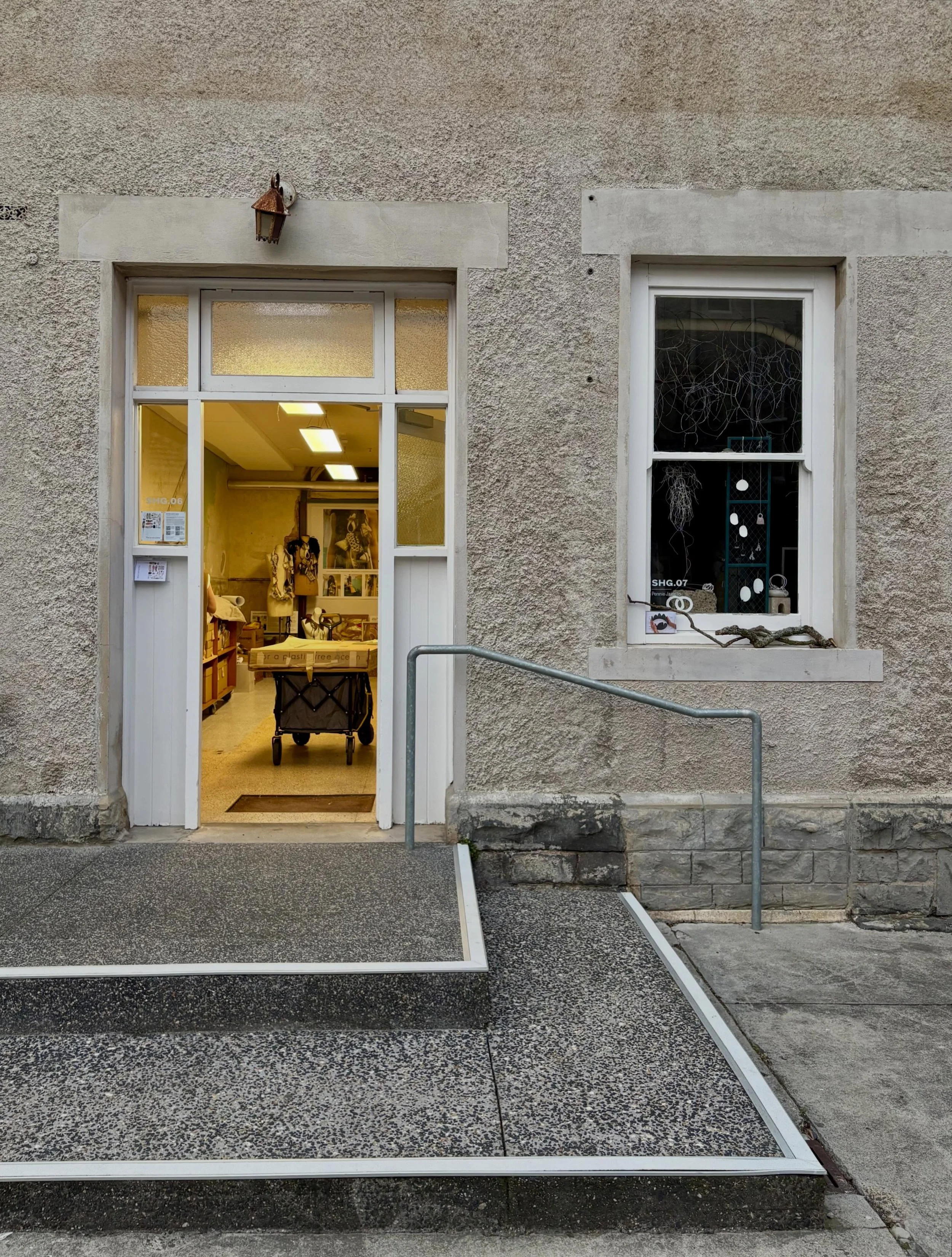 A huge day today! After de-installing the window at RMIT&rsquo;s Brunswick Campus, the @this.is.not.a.shoe project has found a permanent home at the @abbotsfordconvent 

Studio 6 of the Sacred Heart Courtyard is next door to @penniejagiello &lsquo;s 