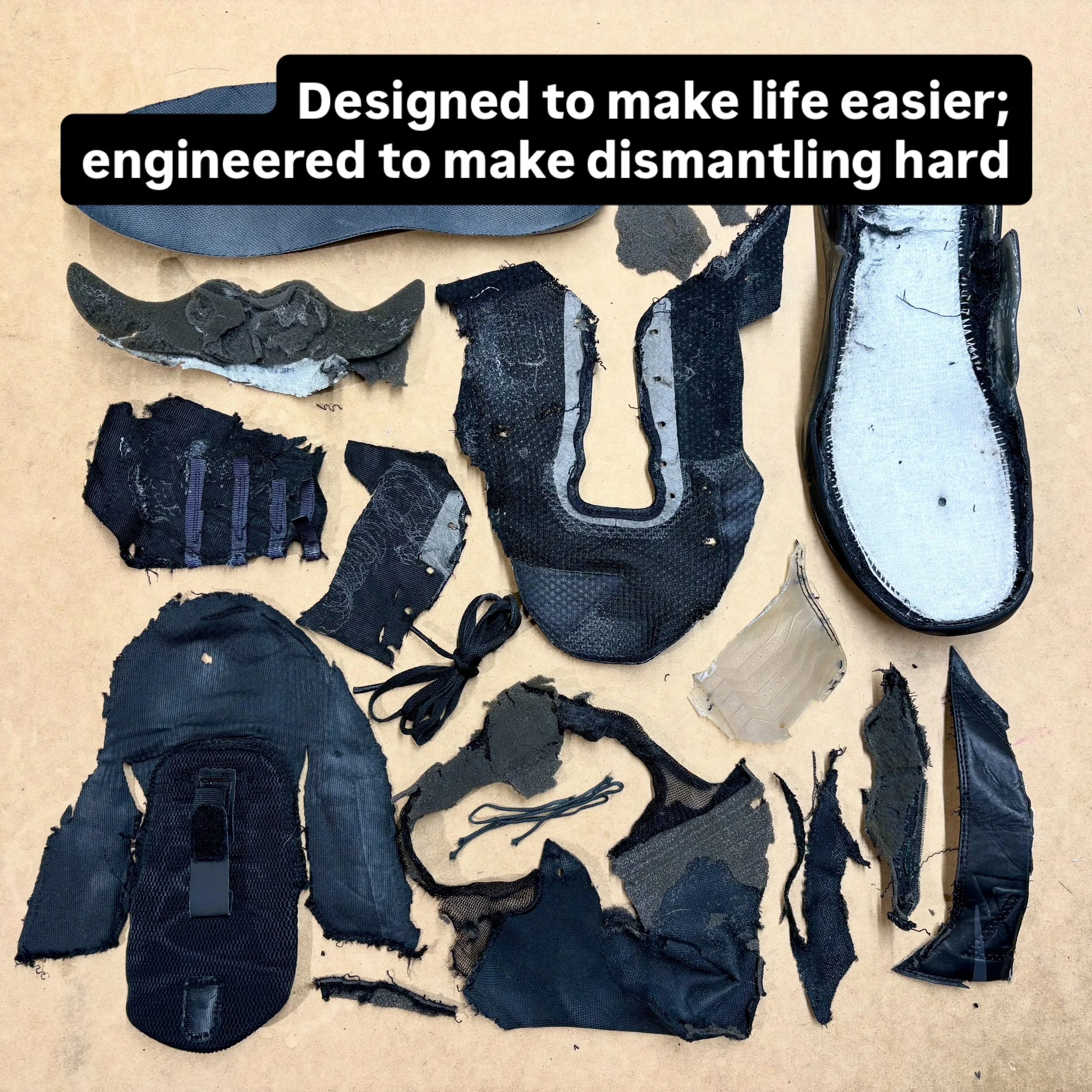 It never ceases to amaze us how many lessons come out of the #thisisnotashoe footwear deconstruction activity, and not only for the students.
&nbsp;
Over the past couple of weeks, @sherlock_alexandra has run it twice at @rmituniversity School of Fash