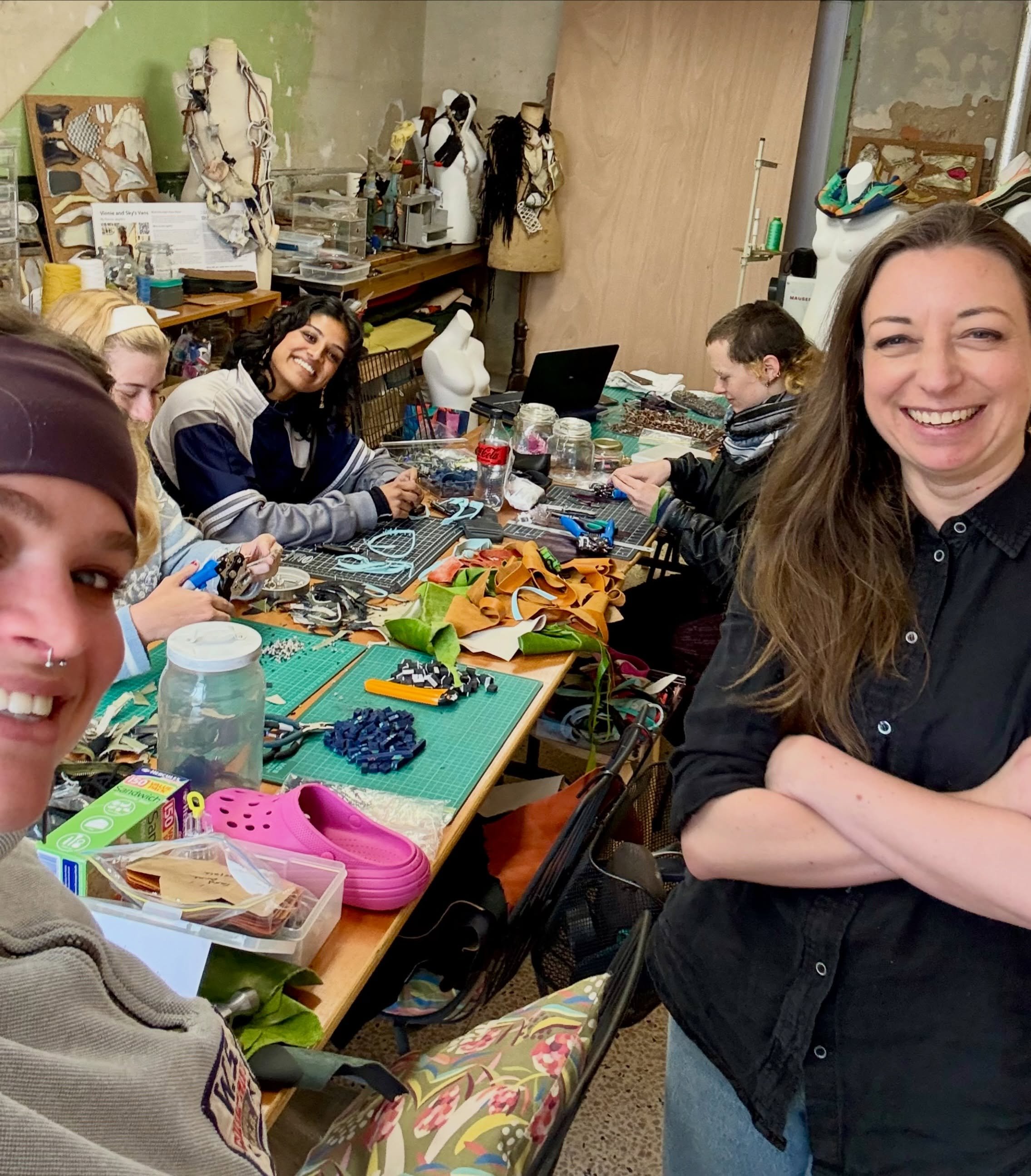 So it turns out cutting up shoes in good company is as enjoyable as making them into something new!

It&rsquo;s been so lovely to welcome so many amazing volunteers to the @this.is.not.a.shoe studio at @abbotsfordconvent over the last couple of days 