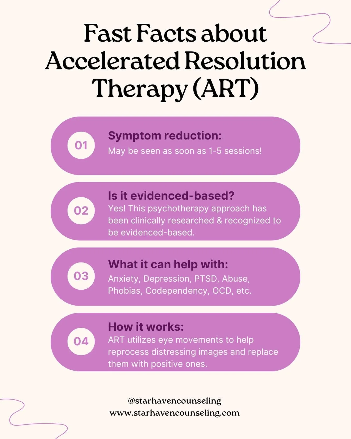 Are you someone who needs more than just traditional talk therapy? ART may be the thing you&rsquo;ve been looking for! Link in bio to schedule a phone consult or intake appointment to get started.