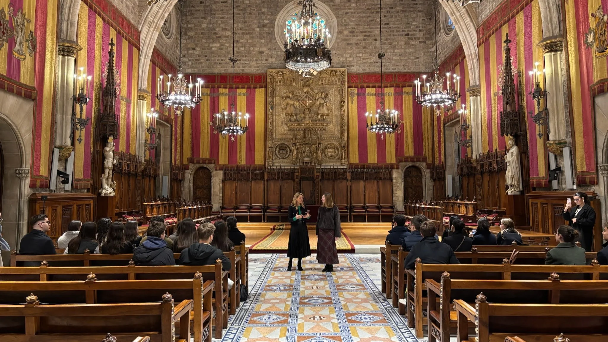 Visita a l’Ajuntament amb la Maria Eugènia Gay