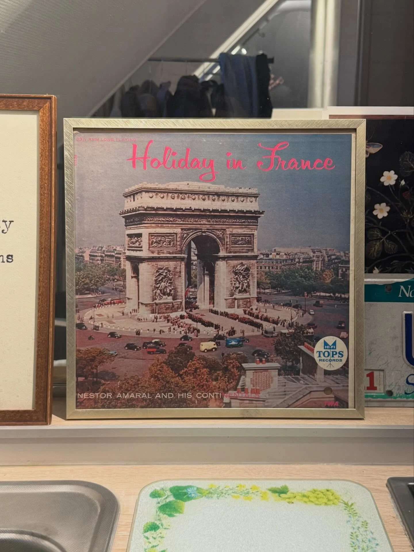 I bought this at a random Goodwill in East Tennessee. I loved it. I put it in a frame, and it hung above my bed for a couple of years. Now it sits in my Paris flat. It&rsquo;s crazy how life works out sometimes.