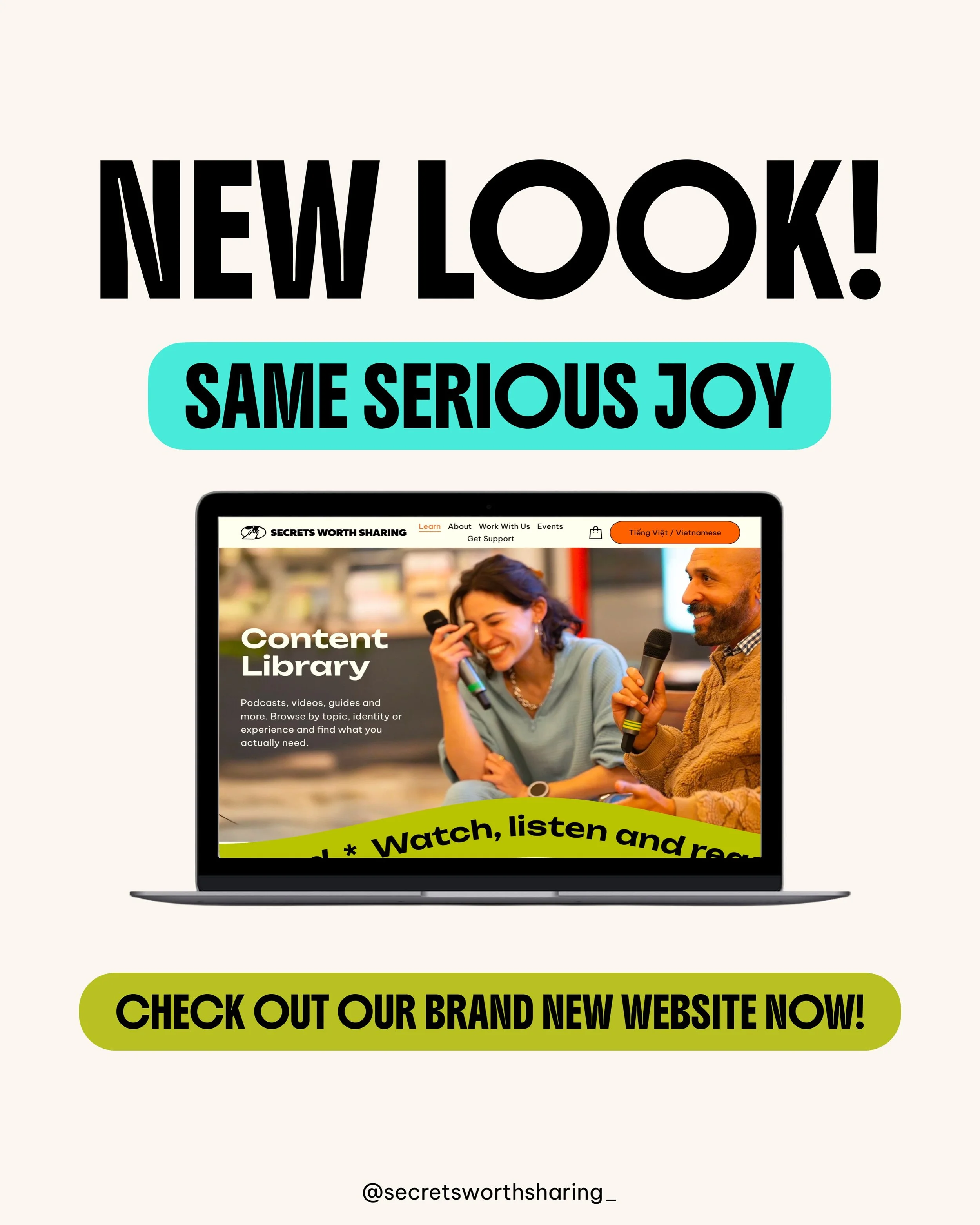 What&rsquo;s that? A brand new website?! 😍

Along with our rebrand we are so excited to launch our shiny new website, created by the brilliant Jo and Pim at @love.child.studio ⭐️ They&rsquo;ve managed to create something fresh and exciting that perf
