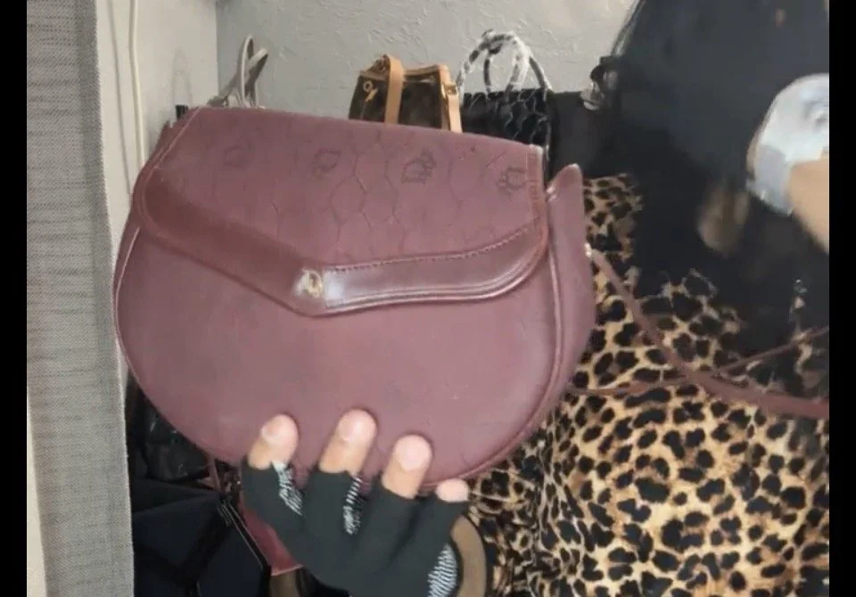 Christian Dior Trotter Burgundy, Leather Shoulder Bag