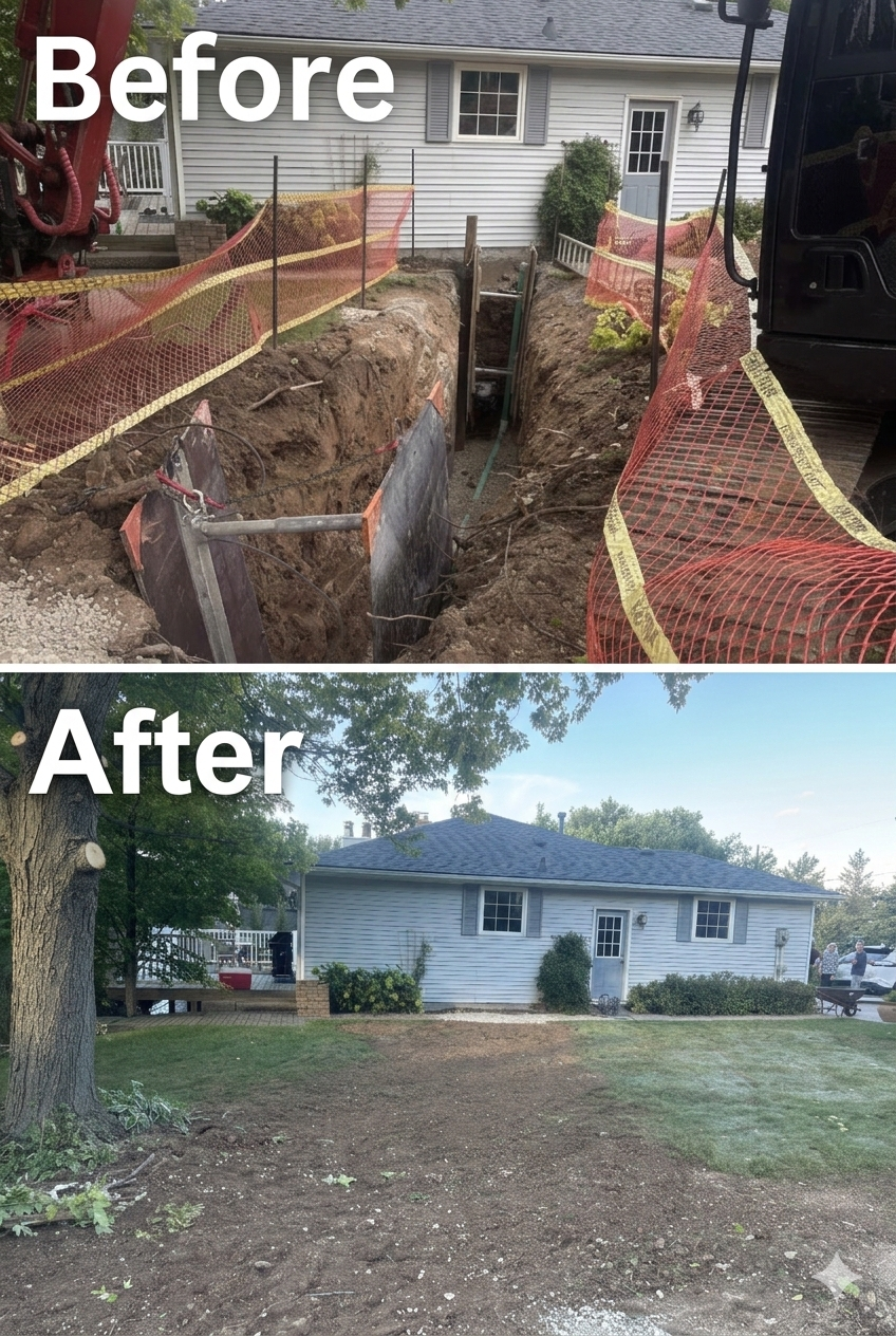 sewer drain repair replacement hamilton trenchless