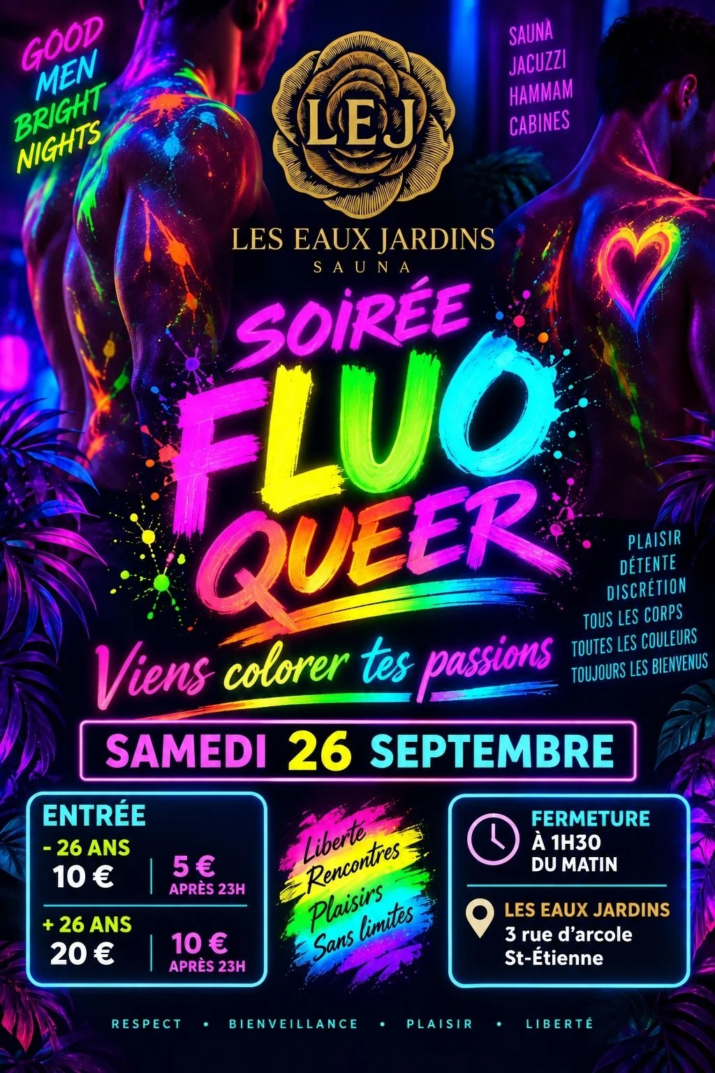 Logo LEJ Sauna Gay à Saint-Étienne