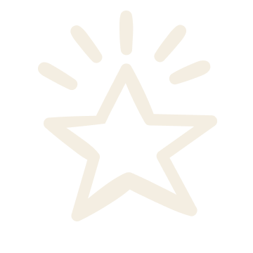 Stern mit leuchtenden Strahlen