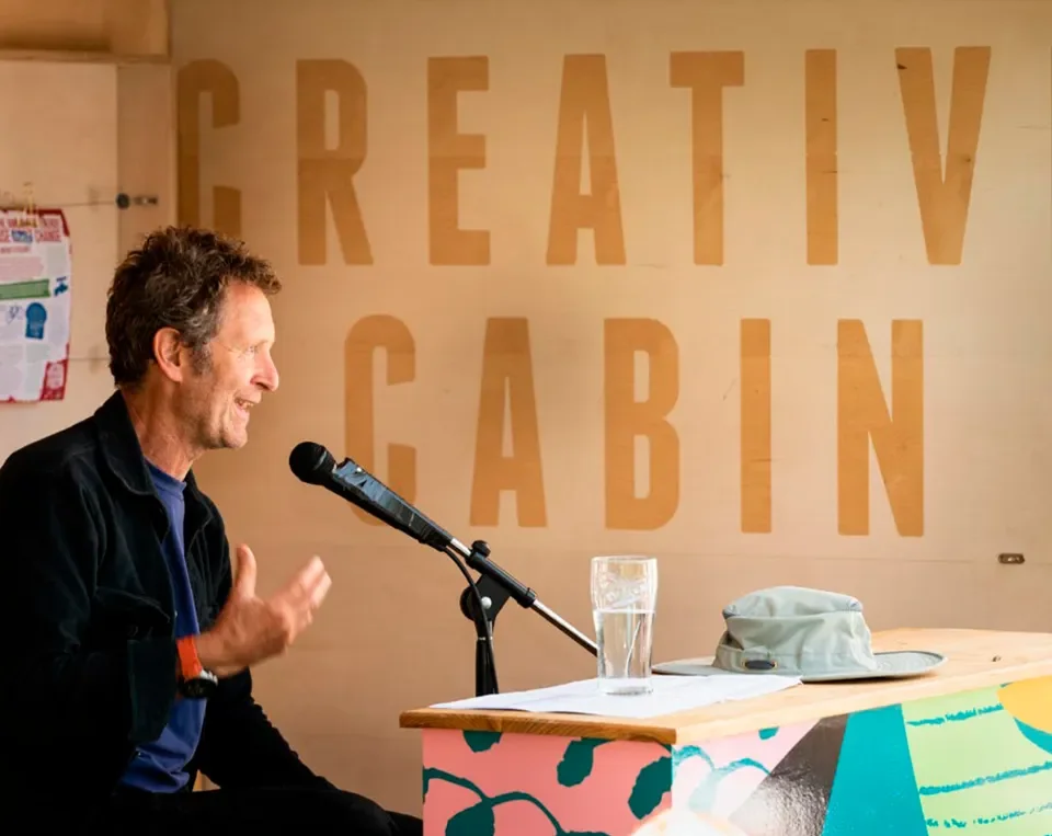 Creative Cabin Talk by Mike Perry at Thelma Hulbert Gallery