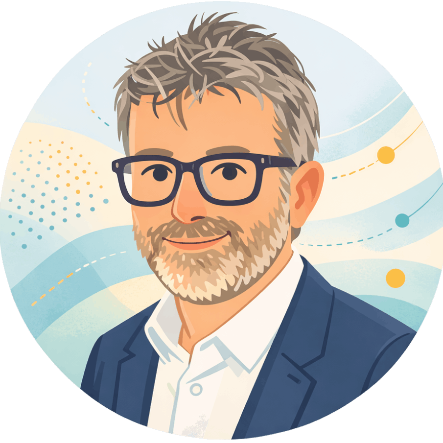 A digital illustration of Paul Toghill